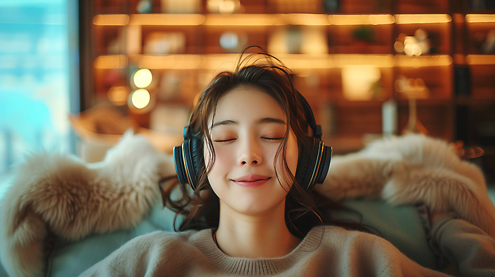 JPG 편집이미지 여자 음악 휴식 선반 털 한명 앉기 성인 소파 갈색 눈감음 헤드폰 헤드셋 음악감상 잠 편안함 보케 의료성형뷰티 성인여자한명만 편집실사 AI인물포토 AI콘텐츠 1 컬러 음향기기 가구 컨셉 의자 모션 문화예술 사람 감상 감각 CG 여자한명만 성인여자만 파일형식 AI포토