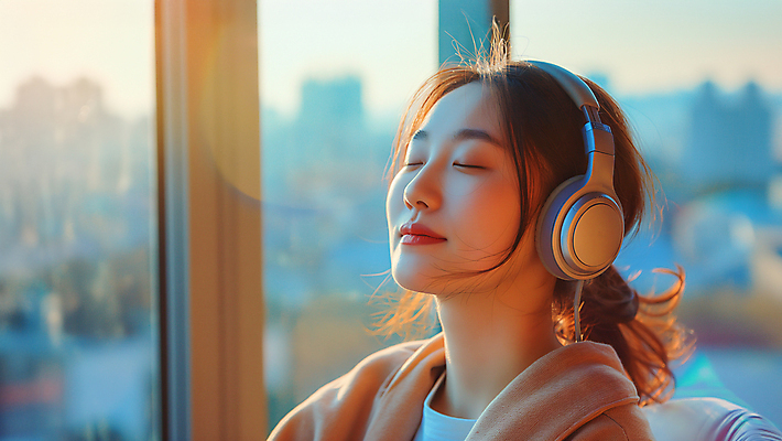 JPG 편집이미지 여자 음악 창문 휴식 한명 앉기 성인 소파 눈감음 주황색 헤드폰 헤드셋 음악감상 잠 편안함 의료성형뷰티 성인여자한명만 편집실사 AI인물포토 AI콘텐츠 1 컬러 음향기기 컨셉 의자 모션 문화예술 사람 감상 감각 CG 여자한명만 성인여자만 파일형식 AI포토