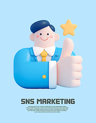 PSD 편집이미지 남자 별 하늘색 비즈니스 한명 성인 알림 따봉 마케팅 소셜네트워크 성인남자한명만 편집3D 자연요소 1 사람 파란색 3D 최고 남자한명만 성인남자만 파일형식