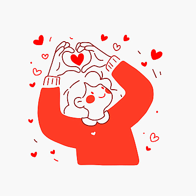 여자 일러스트 사랑 한명 미소 성인 빨간색 손들기 하트 애정표현 손하트 성인여자한명만 국내일러스트 AI파일 모양 1 감정 컬러 모션 표정 사람 손짓 표현 여자한명만 성인여자만 파일형식 벡터