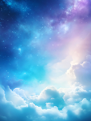 JPG 구름 편집이미지 하늘 사람없음 반짝임 우주 신비 은하 몽환 편집실사 AI컴퓨터그래픽 AI콘텐츠 자연요소 컨셉 모션 CG 파일형식