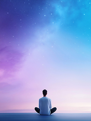 JPG 전신 편집이미지 응시 남자 별 하늘 한명 앉기 성인 뒷모습 반짝임 우주 신비 우주여행 은하 몽환 성인남자한명만 편집실사 AI컴퓨터그래픽 AI콘텐츠 자연요소 1 시선 뷰포인트 여행 컨셉 모션 사람 CG 남자한명만 성인남자만 파일형식