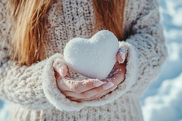 JPG 편집이미지 손 여자 행복 겨울 사랑 한명 들기 사람 성인 하트 눈 스웨터 눈덩이 첫눈 의료성형뷰티 성인여자한명만 편집실사 AI인물포토 AI콘텐츠 자연요소 모양 1 계절 감정 상의 모션 날씨 눈_날씨 신체부위 CG 여자한명만 성인여자만 파일형식 AI포토