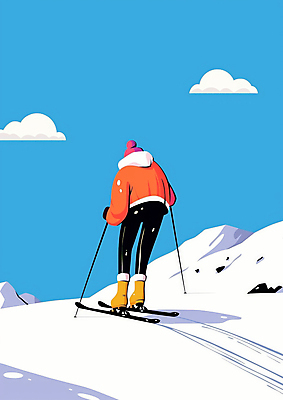 JPG 전신 구름 남자 겨울 일러스트 레저 스키 겨울스포츠 털모자 한명 성인 뒷모습 파란색 눈 잡기 스키복 폴 활기 패딩 폴대 성인남자한명만 설산 국내일러스트 AI일러스트 AI콘텐츠 자연요소 모자_잡화 1 옷 계절 스포츠 뷰포인트 컬러 컨셉 모션 날씨 산 사람 점퍼 막대기 스키용품 남자한명만 성인남자만 파일형식