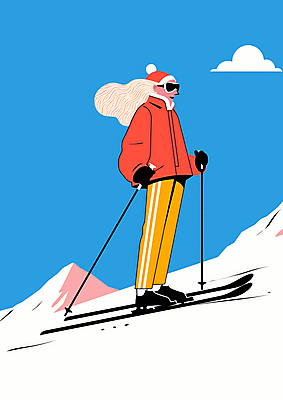 JPG 전신 여자 겨울 일러스트 레저 스키 겨울스포츠 고글 털모자 한명 성인 빨간색 파란색 설원 눈 잡기 스키복 폴 활기 패딩 폴대 성인여자한명만 설산 국내일러스트 AI일러스트 AI콘텐츠 자연요소 모자_잡화 1 옷 계절 스포츠 컬러 컨셉 모션 날씨 산 눈_날씨 사람 점퍼 막대기 스키용품 여자한명만 성인여자만 파일형식