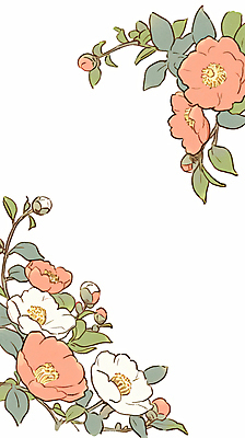 JPG 꽃 잎 겨울 일러스트 수채화 프레임 사람없음 빨간색 초록색 우아함 동백 국내일러스트 AI일러스트 AI콘텐츠 식물 계절 컬러 컨셉 파일형식