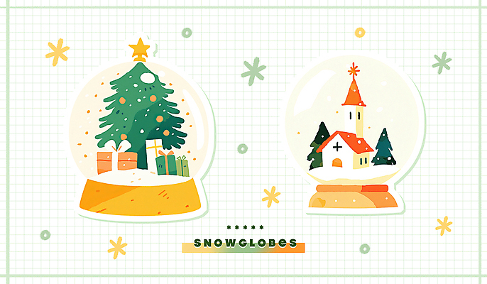 자연요소 계절 기념일 크리스마스 종교건축 날씨 눈_날씨 선물 건물 장식 상자 파일형식 눈내림 쌓인눈 겨울 크리스마스트리 별 선물상자 눈 교회 PSD 일러스트 스노글로브 사람없음 국내일러스트