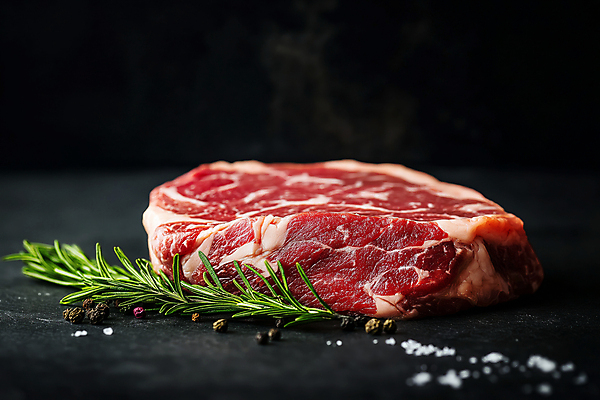 JPG 편집이미지 식재료 생고기 사람없음 소고기 신선 소금 로즈메리 편집실사 AI포토 AI콘텐츠 육류 허브 CG 파일형식