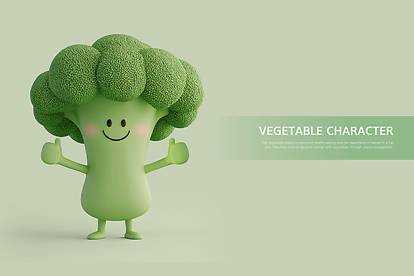 PSD 편집이미지 행복 식재료 웃음 사람없음 초록색 3D 브로콜리 따봉 건강식 채소캐릭터 긍정적 편집3D 캐릭터 감정 음식 컬러 채소 표정 최고 디지털합성 파일형식