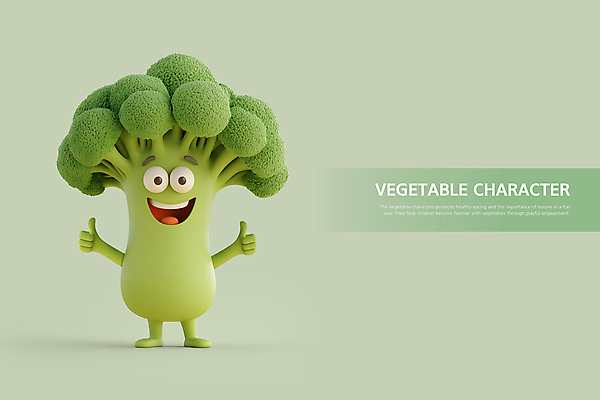 PSD 편집이미지 행복 식재료 웃음 사람없음 초록색 3D 브로콜리 따봉 건강식 채소캐릭터 긍정적 편집3D 캐릭터 감정 음식 컬러 채소 표정 최고 디지털합성 파일형식