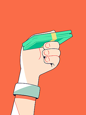 손 지폐 일러스트 신체부위 잡기 부자 결제 물건집기 국내일러스트 AI파일 컨셉 돈 모션 사람 파일형식 벡터