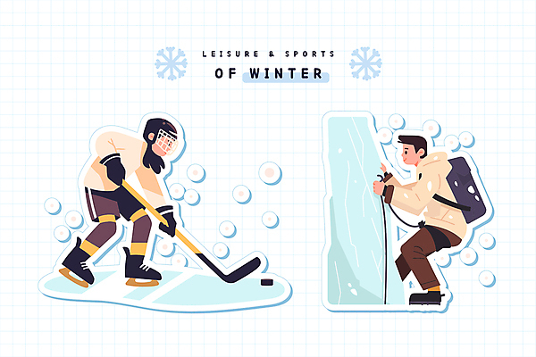 전신 라이프스타일 남자 겨울 일러스트 겨울스포츠 눈꽃 성인 두명 레포츠 운동 얼음 눈 아이스하키 빙판 빙산 빙벽 빙벽등반 성인남자만 국내일러스트 AI파일 자연요소 계절 벽 스포츠 레저 날씨 눈_날씨 건강 사람 생활 하키 남자만 성인만 파일형식 벡터