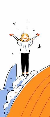 전신 구름 여자 어린이 파도 일러스트 팔벌리기 바람 한명 서기 소녀 평화 기쁨 만세 꿈 자유 고래 소녀한명만 국내일러스트 AI파일 자연요소 1 감정 바다 컨셉 포유류 모션 날씨 사람 수중동물 여자한명만 소녀만 파일형식 벡터