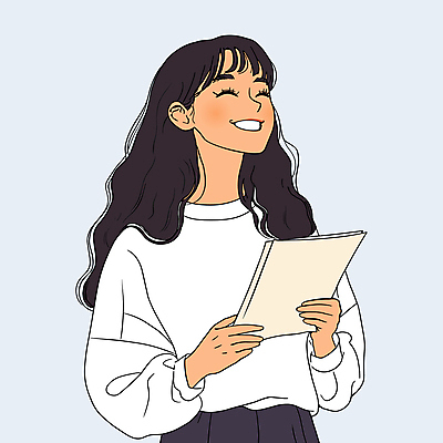 긴머리 여자 행복 셔츠 일러스트 한명 미소 웃음 들기 성인 문서 긍정적 성인여자한명만 일러캐릭터 AI파일 캐릭터 1 헤어스타일 감정 상의 모션 표정 사람 여자한명만 성인여자만 파일형식 벡터