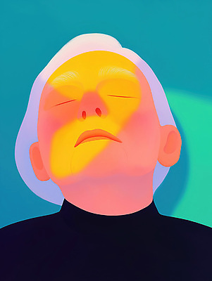 JPG 편집이미지 할아버지 노년 남자 얼굴 휴식 따뜻함 한명 사람 빛 컬러풀 평화 눈감음 편안함 명상 초상화 노인남자한명만 편집실사 1 컬러 컨셉 모션 성인 신체부위 감각 CG 그림 남자한명만 노인남자만 파일형식