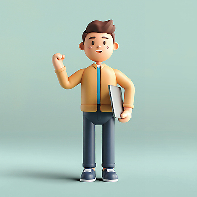 전신 PSD 편집이미지 남자 갈색머리 3D캐릭터 한명 서기 웃음 들기 성인 노트북 3D 손들기 파이팅 청바지 활기 프로그래머 성인남자한명만 편집3D 직업 캐릭터 1 헤어스타일 컨셉 바지 모션 표정 사람 전자제품 디지털합성 남자한명만 성인남자만 파일형식