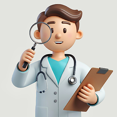 JPG 편집이미지 남자 의학 청진기 돋보기 병원 한명 들기 상반신 성인 앞모습 3D 의사 의사가운 서류판 성인남자한명만 편집3D AI컴퓨터그래픽 AI콘텐츠 1 뷰포인트 의료기기 모션 사람 사무용품 의료진 가운 디지털합성 남자한명만 성인남자만 파일형식