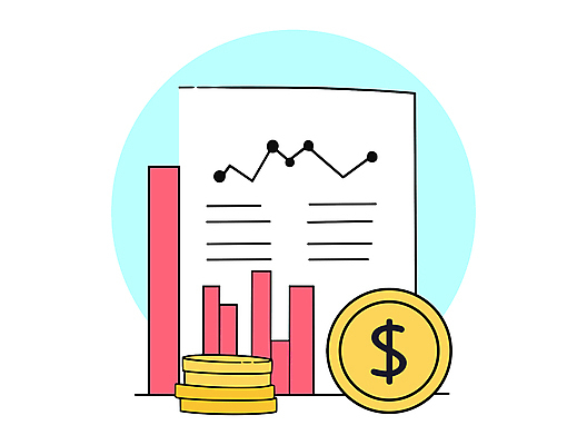 화살표 하늘색 돈 일러스트 비즈니스 그래프 사람없음 경제 동전 주식 문서 보안 투자 상승 수익 엘리먼트 재정 국내일러스트 AI파일 컨셉 안전 금융 파란색 재산 파일형식 벡터