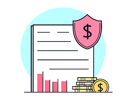 화살표 하늘색 돈 일러스트 비즈니스 그래프 사람없음 경제 동전 주식 문서 보안 투자 상승 수익 엘리먼트 재정 국내일러스트 AI파일 컨셉 안전 금융 파란색 재산 파일형식 벡터