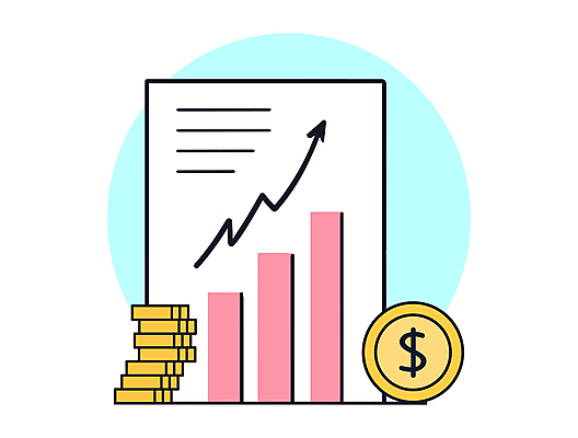 화살표 하늘색 돈 일러스트 비즈니스 그래프 사람없음 경제 동전 주식 문서 보안 투자 상승 수익 엘리먼트 재정 국내일러스트 AI파일 컨셉 안전 금융 파란색 재산 파일형식 벡터
