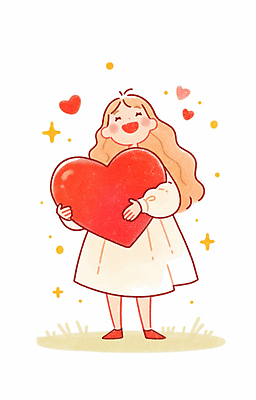 JPG 전신 여자 행복 어린이 일러스트 사랑 한명 미소 들기 소녀 빨간색 귀여움 기쁨 하트 소녀한명만 국내일러스트 AI일러스트 AI콘텐츠 모양 1 감정 컬러 컨셉 모션 표정 사람 여자한명만 소녀만 파일형식
