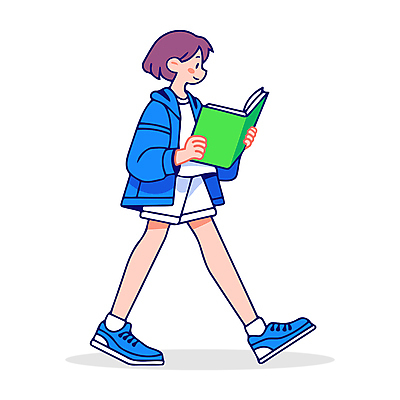 전신 캐릭터 학생 여자 교육 어린이 일러스트 한명 소녀 취미 책 연두색 독서 조깅 운동 걷기 귀여움 교양 읽기 즐거움 소녀한명만 일러캐릭터 독파민 AI파일 1 감정 컨셉 모션 건강 사람 초록색 신조어 여자한명만 소녀만 파일형식 벡터