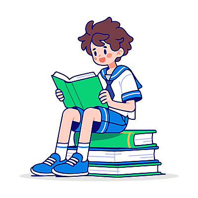 전신 캐릭터 학생 교육 남자 어린이 일러스트 한명 앉기 소년 취미 책 연두색 독서 귀여움 교양 읽기 즐거움 소년한명만 일러캐릭터 독파민 AI파일 1 감정 컨셉 모션 사람 초록색 신조어 남자한명만 소년만 파일형식 벡터