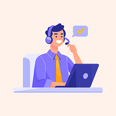 남자 말풍선 일러스트 비즈니스 넥타이 친절 한명 미소 상반신 성인 노트북 보라색 헤드셋 직장인 상담원 체크표시 서비스 상담 텔레마케팅 통화 성인남자한명만 국내일러스트 AI파일 직업 1 잡화 컬러 음향기기 모션 표정 사람 전자제품 헤드폰 사무원 서비스업 확인 남자한명만 성인남자만 파일형식 벡터