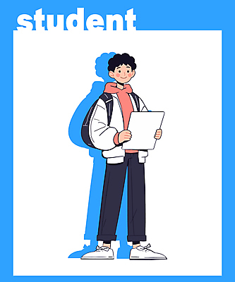 전신 학생 남자 남학생 일러스트 한명 미소 들기 성인 파란색 문서 백팩 후드티셔츠 청년남자한명만 성인남자한명만 일러캐릭터 AI파일 캐릭터 1 컬러 티셔츠 가방 모션 표정 사람 남자한명만 성인남자만 청년남자만 파일형식 벡터