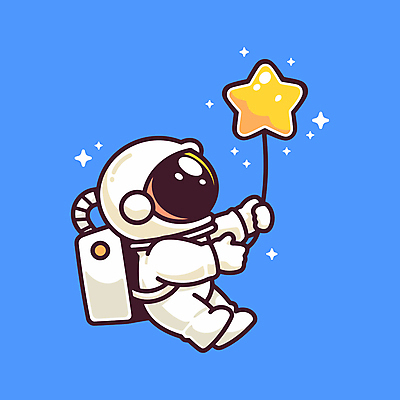 전신 별 일러스트 한명 성인 반짝임 우주 귀여움 탐험 우주비행사 잡기 별풍선 성인한명만 일러캐릭터 AI파일 자연요소 캐릭터 1 컨셉 모션 사람 풍선 성인만 파일형식 벡터