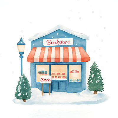 JPG 나무 겨울 가로등 일러스트 따뜻함 사람없음 건물 상점 눈 편안함 서점 눈내림 국내일러스트 AI일러스트 AI콘텐츠 자연요소 식물 건축물 계절 공공시설 날씨 눈_날씨 감각 파일형식