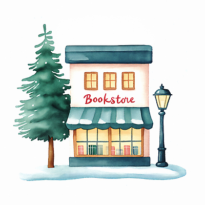 JPG 나무 겨울 가로등 일러스트 따뜻함 사람없음 건물 상점 눈 편안함 서점 국내일러스트 AI일러스트 AI콘텐츠 자연요소 식물 건축물 계절 공공시설 날씨 감각 파일형식