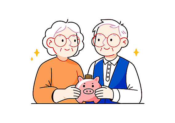 여자 할아버지 노년 남자 행복 안경 할머니 일러스트 가족 웃음 상반신 두명 경제 파란색 마주보기 노부부 동전 주황색 저축 돼지저금통 노후대책 노후자금 노인만 국내일러스트 AI파일 부부 잡화 감정 컬러 돈 관계 모션 표정 사람 성인 금융 노후 저금통 성인만 파일형식 벡터