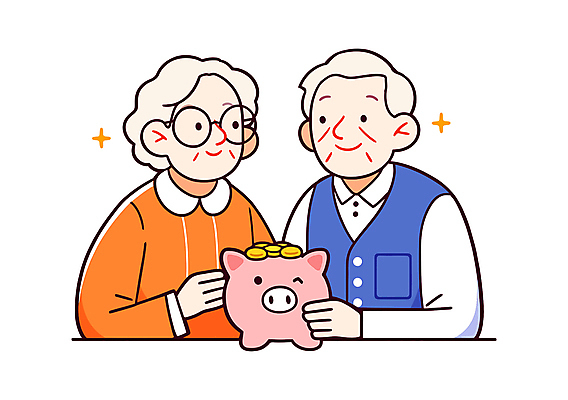 여자 할아버지 노년 남자 행복 안경 할머니 돈 일러스트 가족 웃음 상반신 두명 경제 파란색 마주보기 노부부 동전 주황색 저축 돼지저금통 노후대책 노후자금 노인만 국내일러스트 AI파일 부부 잡화 감정 컬러 관계 모션 표정 사람 성인 금융 노후 저금통 재산 성인만 파일형식 벡터