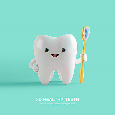 PSD 편집이미지 허리손 건강 미소 들기 사람없음 3D 귀여움 청결 양치 치아 위생 칫솔 예방 민트색 치아건강 편집3D 컬러 포즈 컨셉 모션 표정 위생용품 소화기관 디지털합성 파일형식