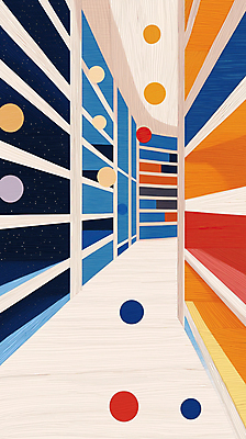 JPG 디자인 패턴 일러스트 상상 추상 책장 사람없음 컬러풀 공간 도서관 모던 국내일러스트 AI일러스트 AI콘텐츠 교육 컬러 가구 무늬 파일형식