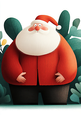 JPG 전신 노년 남자 크리스마스 겨울 일러스트 산타모자 수염 따뜻함 한명 빨간색 초록색 산타클로스 빨간옷 노인남자한명만 국내일러스트 AI일러스트 AI콘텐츠 모자_잡화 1 옷 계절 기념일 컬러 사람 성인 남자한명만 노인남자만 파일형식