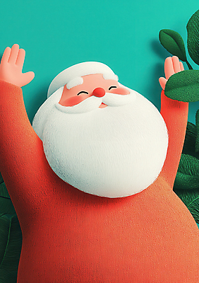 JPG 노년 남자 크리스마스 겨울 일러스트 나뭇잎 수염 한명 웃음 빨간색 초록색 산타클로스 손들기 기쁨 만세 활기 빨간옷 노인남자한명만 국내일러스트 AI일러스트 AI콘텐츠 1 옷 계절 기념일 감정 컬러 컨셉 잎 모션 표정 사람 성인 남자한명만 노인남자만 파일형식