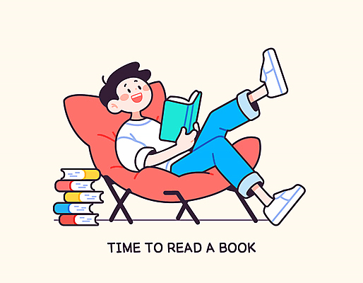 전신 남자 여유 어린이 일러스트 휴식 실내 한명 들기 소년 취미 책 소파 독서 노란색 편안함 소년한명만 국내일러스트 AI파일 1 감정 컬러 컨셉 의자 모션 사람 내부 감각 남자한명만 소년만 파일형식 벡터