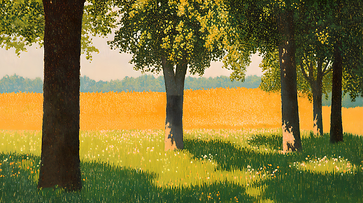 JPG 나무 일러스트 자연 하늘 그림자 사람없음 산책 산책로 가을 숲 국내일러스트 AI일러스트 AI콘텐츠 식물 계절 길 휴식 생태계 파일형식