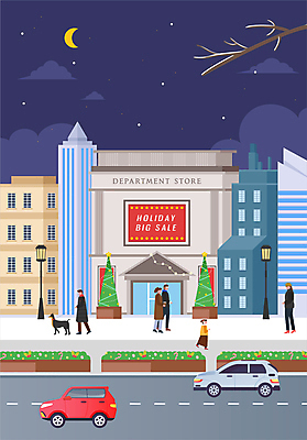 전신 커플 여자 남자 도로 어린이 겨울 가로등 일러스트 자동차 밤하늘 거리 풍경 소녀 빌딩 여러명 성인 건물 크리스마스트리 걷기 달 개 야간 즐거움 백화점 국내일러스트 AI파일 자연요소 건축물 계절 공공시설 감정 길 육상교통 다수 크리스마스 포유류 관계 교통시설 모션 하늘 사람 상점 파일형식 벡터