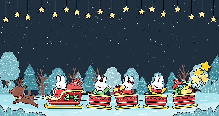 PSD 나무 별 크리스마스 일러스트 산타모자 산타옷 들기 사람없음 장식 선물상자 귀여움 루돌프 인사 승차 토끼캐릭터 썰매 풍선 카피스페이스 국내일러스트 자연요소 식물 모자_잡화 옷 기념일 동물캐릭터 컨셉 모션 사슴 선물 상자 공백 토끼 예절 파일형식