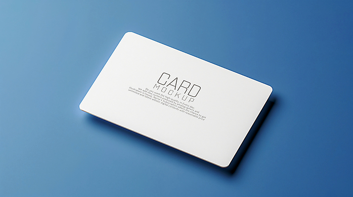 PSD 편집 편집이미지 명함 그림자 사람없음 파란색 심플 목업 편집소스 이미지편집 편집실사 카드프레임 컬러 프레임 CG 파일형식