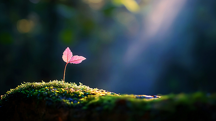 JPG 편집이미지 잎 자연 이끼 사람없음 빛 새싹 숲 보케 빛망울 편집실사 AI포토 AI콘텐츠 식물 CG 생태계 파일형식