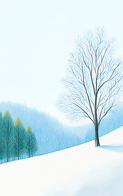 JPG 나무 겨울 일러스트 자연 하늘 수채화 산 풍경 사람없음 눈 숲 쌓인눈 설산 눈덮임 국내일러스트 AI일러스트 AI콘텐츠 자연요소 식물 계절 컨셉 날씨 생태계 파일형식