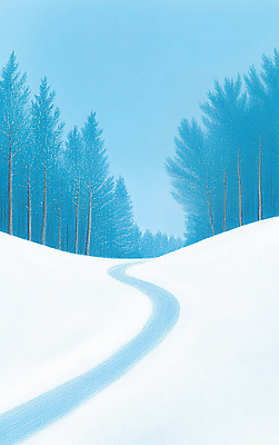 JPG 나무 겨울 일러스트 자연 수채화 산 풍경 사람없음 파란색 눈 숲 숲길 상록수 상록수림 쌓인눈 눈덮임 국내일러스트 AI일러스트 AI콘텐츠 자연요소 식물 계절 길 컬러 컨셉 날씨 생태계 파일형식