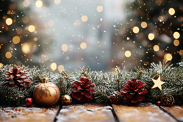 JPG 편집이미지 백그라운드 크리스마스 겨울 사람없음 갈색 눈 보케 솔방울 솔잎 별장식 설렘 눈내림 오너먼트 편집소스 편집실사 AI포토 AI콘텐츠 자연요소 계절 기념일 별 컬러 잎 크리스마스장식 날씨 눈_날씨 장식 CG 파일형식