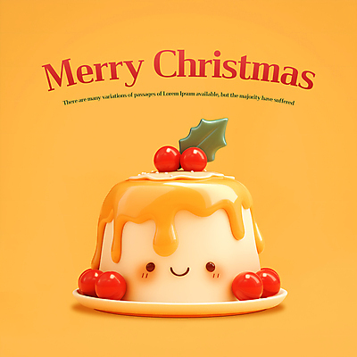 식물 계절 기념일 열매 컬러 크리스마스 표정 3D 케이크 파일형식 잎 미소 노란색 호랑가시나무열매 겨울 사람없음 PSD 편집이미지 크리스마스케이크 편집3D 장식