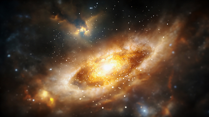 JPG 편집이미지 별 과학 사람없음 반짝임 우주 공간 금색 신비 은하 이미지편집 편집실사 AI컴퓨터그래픽 AI콘텐츠 자연요소 컬러 컨셉 모션 CG 파일형식