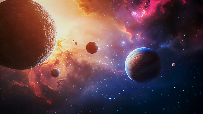 JPG 편집이미지 사람없음 빛 컬러풀 우주 공간 행성 신비 은하계 성운 은하 이미지편집 편집실사 AI컴퓨터그래픽 AI콘텐츠 컬러 컨셉 CG 파일형식